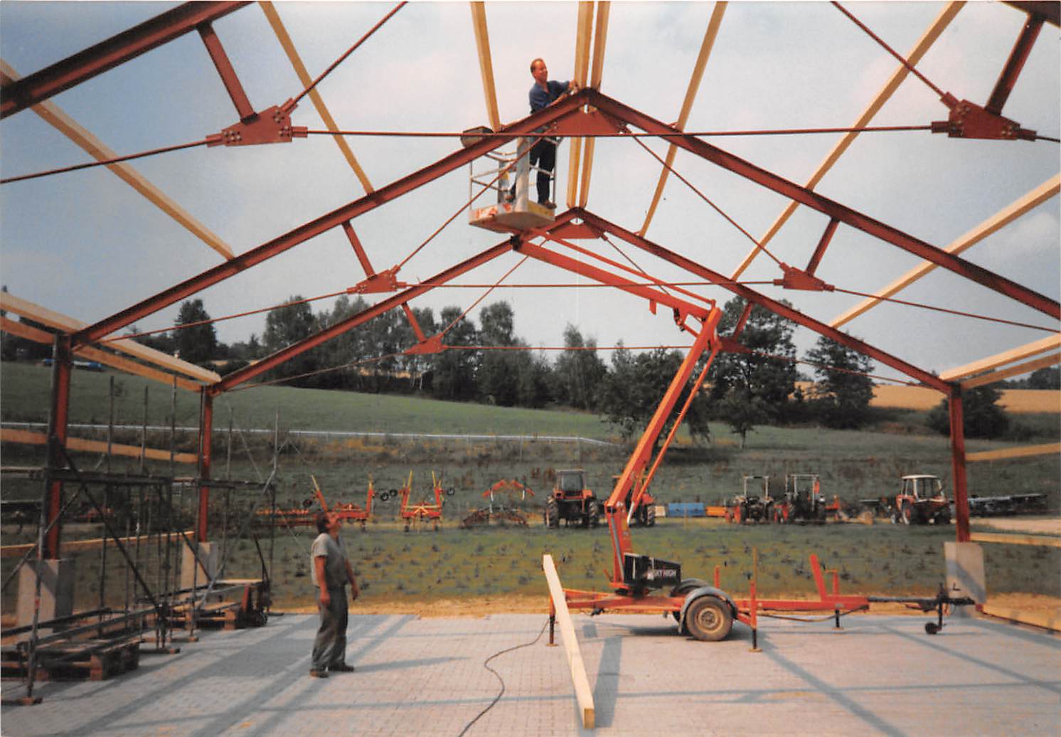 Bau Kaltlagerhalle 1995